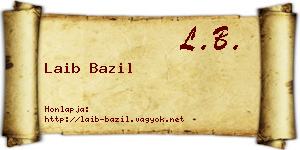 Laib Bazil névjegykártya